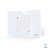 Cumpara ieftin Intrerupator Simplu Cap Scara Mecanic LUXION cu Rama din Sticla, Standard Italian, 2/3M SmartElectro IntelligentHouse