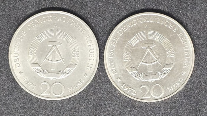20 Mark Germania 1971 + 1972