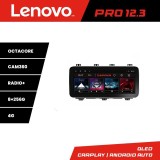 Navigatie Toyota Auris 2013-2017 Lenovo PRO 12.3 QLED 8GB+256GB 4G