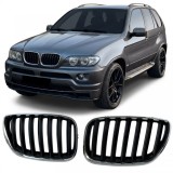 Grila sport fata neagra cromata, potrivita pentru BMW X5 E53 1999-2003 Performance AutoTuning