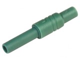 Soclu banană verde 4mm 24A 1kVDC, HIRSCHMANN