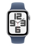 Apple Watch SE GPS 44mm Silver Aluminium Case with Denim