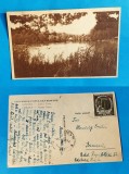 Carte Postala circulata veche RPR anul 1952 - Sovata - Lacul Ursu - RARA, Sinaia, Printata