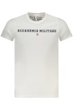 Cumpara ieftin ACCADEMIA MILITARE Tricou barbati, cu imprimeu central, Regular fit, Alb, S