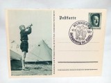 Carte Poștală Ilustrată Propaganda Germania Reich-ul German 1937 Congresul N&uuml;rnberg Ștampilă Specială Timbru 6 Pfennig Neadresată - A0021
