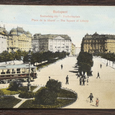 (101) CARTE POSTALA UNGARIA - BUDAPESTA - PIATA LIBERTATII - 1916