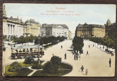 (101) CARTE POSTALA UNGARIA - BUDAPESTA - PIATA LIBERTATII - 1916 foto