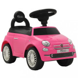 Mașinuță fără pedale Fiat 500 roz, vidaXL