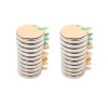 Set 50 magneti neodim, autoadezivi, rotunzi, universali, diverse activitati, 8x1 mm