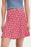 Tommy Jeans fustă culoarea roșu, mini, evazați, DW0DW20981
