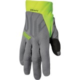 Manusi cross/atv Thor Draft, gri/fluo, marime M
