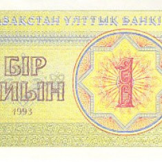 M1 - Bancnota foarte veche - Kasahstan - 1 tyin - 1993