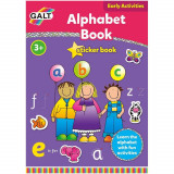 Carte cu activitati si abtibilduri - Alfabet PlayLearn Toys, Galt