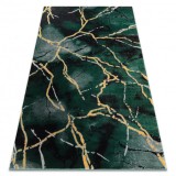 Exclusiv EMERALD covor 1018 glamour, stilat, marmură sticla verde / aur, 80x150 cm