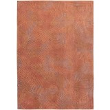 Covor Model Meditation Coral 9230, Marime 140 x 200 cm, Caramiziu, Ruginiu, Antiderapant, Antialergic, Poliester si Latex, Living, Dormitor, Sufrageri
