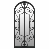 Cumpara ieftin Oglinda de gradina, negru, 100x45 cm, fier, uz exterior