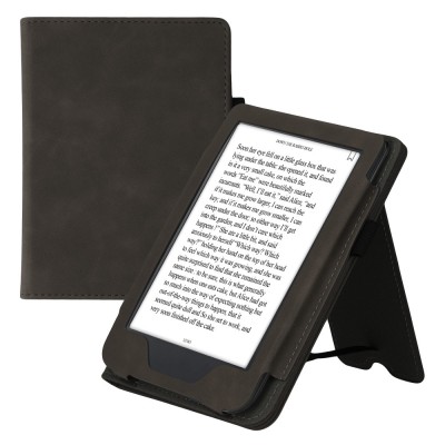 Husa kwmobile pentru Kobo Clara 2E, Piele ecologica, Gri, 60052.19 foto
