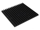 Radiator extrudat cu aripioare negru 150x159x10mm