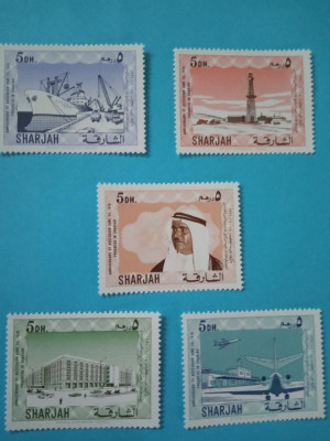 SHARJAH, CONSTRUCȚII - SERIE COMPLETĂ MNH foto