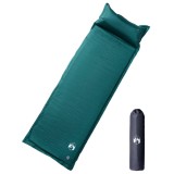 vidaXL Saltea camping auto-gonflabilă, cu pernă, 1 persoană, verde