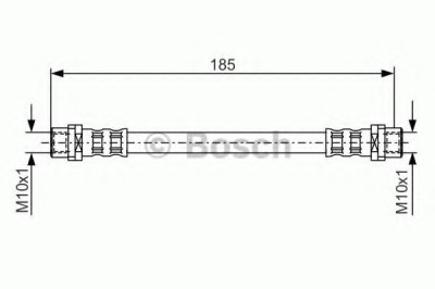 Conducta / cablu frana AUDI A6 (4B2, C5) (1997 - 2005) BOSCH 1 987 476 458 foto