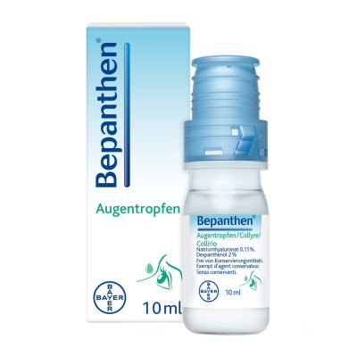 Picaturi pentru Ochi, Bayer, Bepanthen, Efect Hidratant si Reparator, 10ml foto