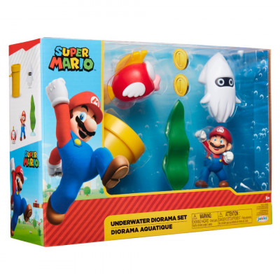 Mario Nintendo - Set diorama Subacvatic cu figurina 6 cm foto