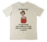 Tricou pentru barbati - Obor George Rosu, culoarea alb, marimea M | ROD