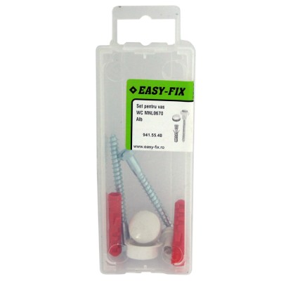 Set montaj vas WC, Easy-Fix MNL0670, alb foto
