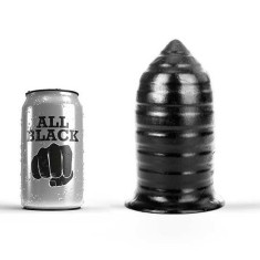 Dop Anal All My Pleasure, PVC, Negru, 17.5 cm