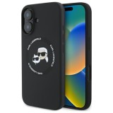 Husa pentru iphone 16 - karl lagerfeld silicone magsafe - karlandchoupette head