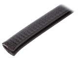 Ecran PVC Orificii și Margini 5m Negru 14mm