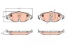 TRW GDB2143 set placute frana,frana disc