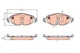TRW GDB2143 set placute frana,frana disc