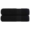 VidaXL Prosoape de m&acirc;nă 2 buc Negru 50x100 cm 360 g/m&sup2; 100% bumbac 136950