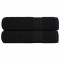 vidaXL Prosoape de m&acirc;nă 2 buc Negru 50x100 cm 360 g/m&sup2; 100% bumbac 136950