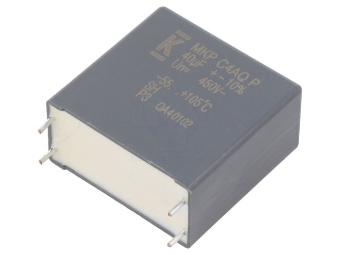 Condensator DC-Link 40uF THT &plusmn;10%