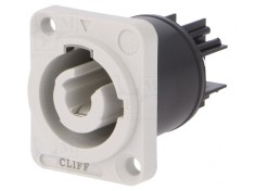 Conector Circular Mamă 3 PIN 20A 250VAC Gri IP65