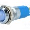 Lampă LED concavă albastră 12-14VDC 12-14VAC IP67 SIGNAL-CONSTRUCT