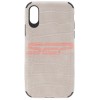 Husa iPhone X / XS, TPU Piele Crocodil, Gri