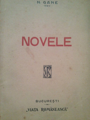 N. Gane - Novele foto