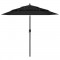Umbrela de soare 3 niveluri, stalp de aluminiu, negru, 2,5 m GartenMobel Dekor