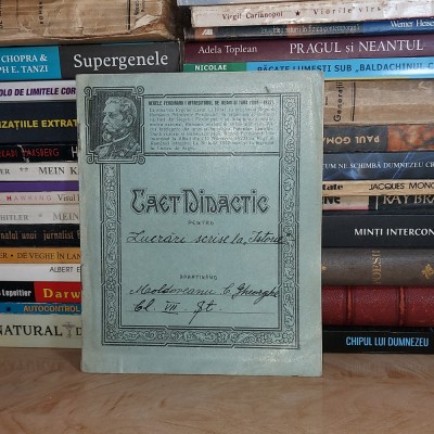 CAIET DIDACTIC * REGELE FERDINAND I , 1936 foto