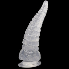 Dildo Dop Anal Large Butt Sex Play Octopus Cristal Clear Spreader Enlarger