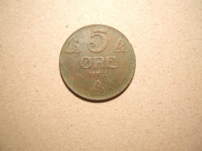 NORVEGIA 5 ORE 1922 foto