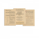 Trei programe de concerte, cu dedicațiile muzicienilor, 1943-1944