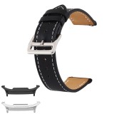 Curea piele, compatibila cu Samsung Galaxy Watch9 40mm, Black Night