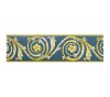 Bordura Decorativa Autoadeziva DM-Fix DM-B1009, 10cm x 10m, Albastru/Auriu, Tapet Decorativ Perete