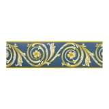 Bordura decorativa, autoadeziva, albastru, auriu, DM-Fix, DM-B1009