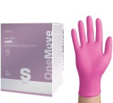 Cumpara ieftin Manusi nitril ONE MOVE S (6-7), roz, nepudrate, 250 buc set , extractie igienica